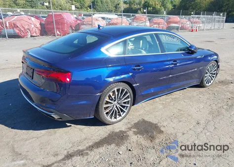 2020 Audi A5 Sportback Premium Plus 45 Tfsi Quattro S Tronic z USA, uszkodzony, nr VIN WAUCNCF5XLA002045